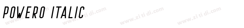 Powero Italic字体转换 Powero Italic字体转换